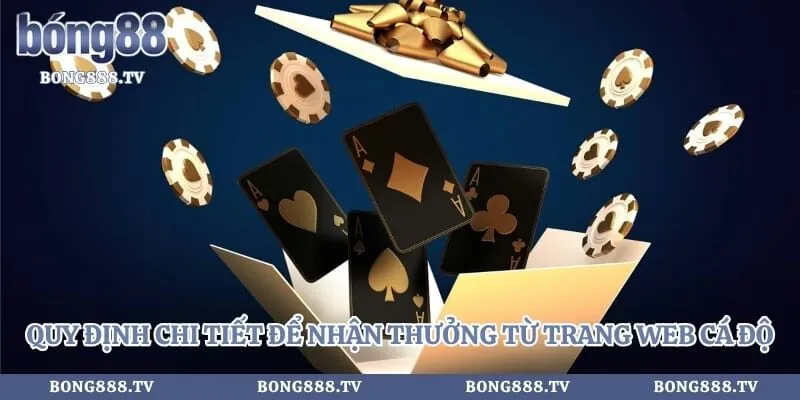 Quy định chi tiết để nhận thưởng từ trang web cá độ